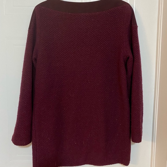 Valerie Dumaine Clove Wool Tunic with pockets - Picture 4 of 5